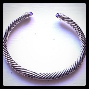 Cable Classics® Bracelet with Amethyst and Diamond